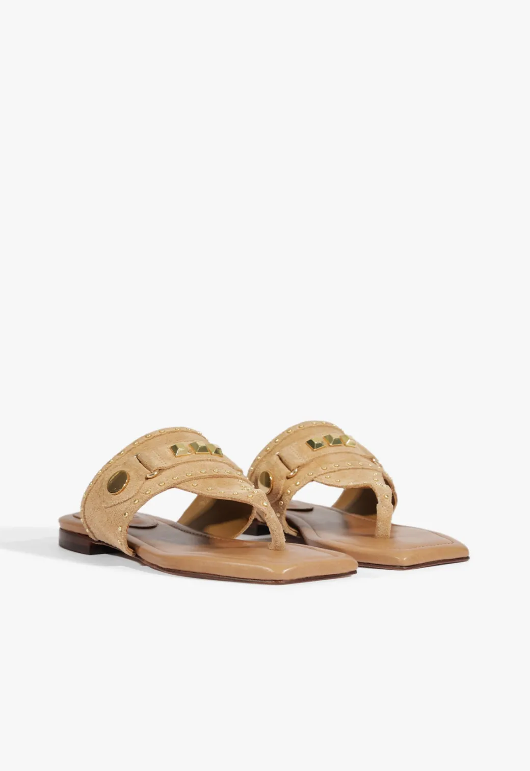 Schutz Aria Beige Suede Sandal
