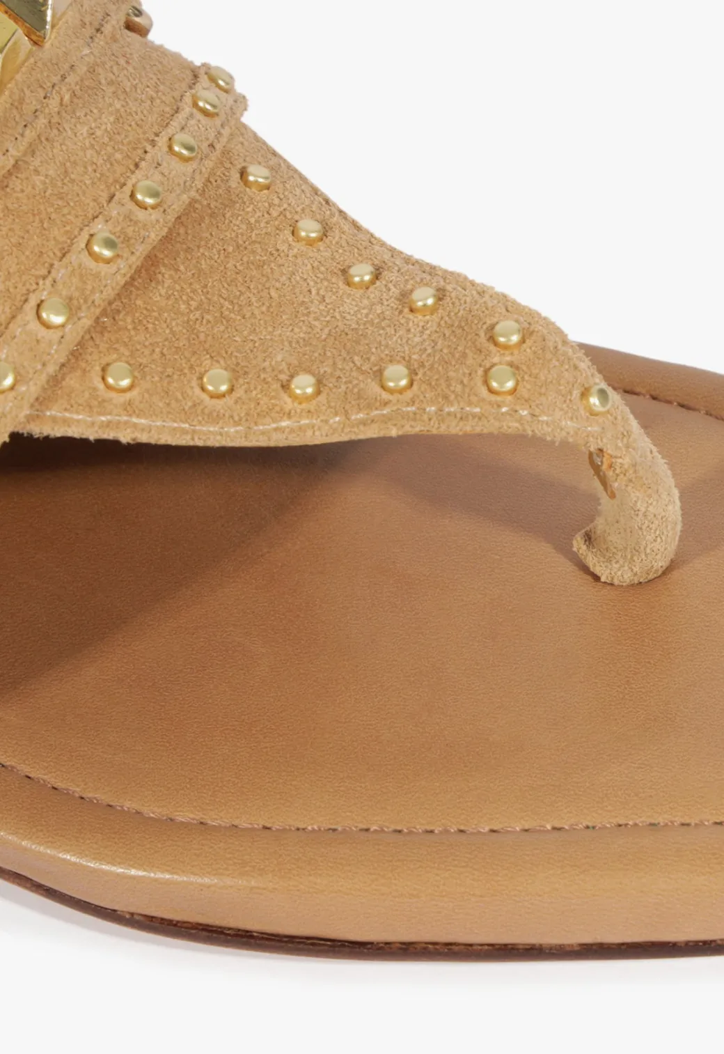 Schutz Aria Beige Suede Sandal