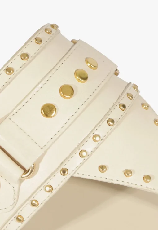 Schutz Aria White Leather Sandal