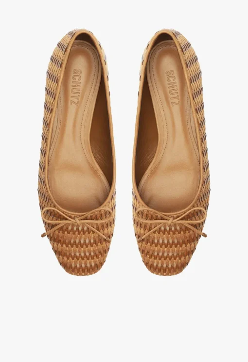 Schutz Arissa Straw Ballet Flat