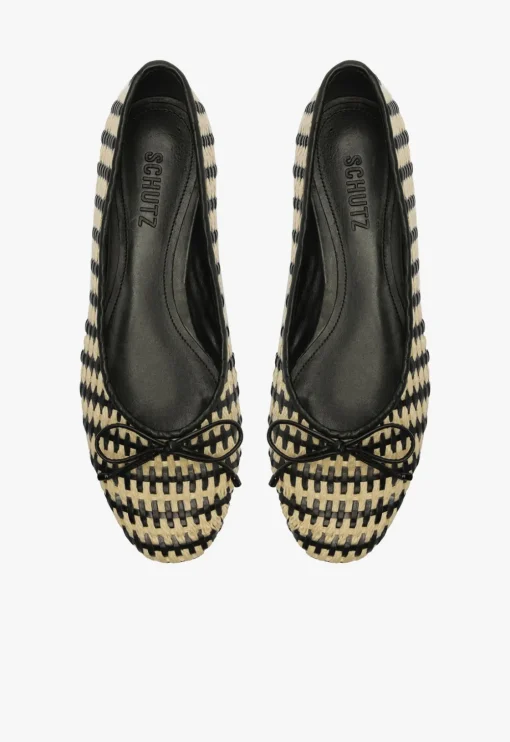 Schutz Arissa Straw Ballet Flat