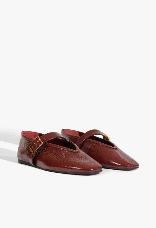 Schutz Courtney Buckle Patent Flat