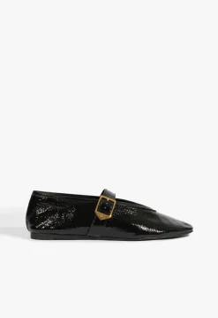 Schutz Courtney Buckle Patent Flat