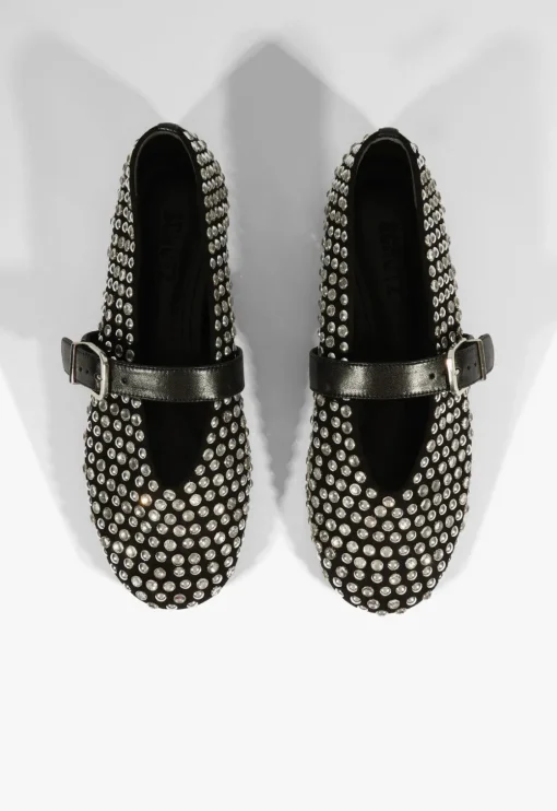 Schutz Eiza Glam Suede Flat