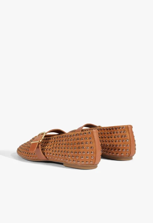 Schutz Eiza Shine Suede Flat