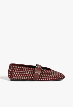 Schutz Eiza Shine Suede Flat