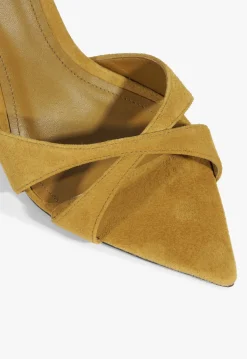 Schutz Hilda Leaf Suede Sandal