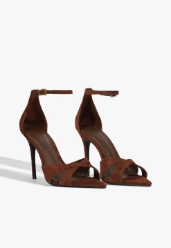 Schutz Hilda Leaf Suede Sandal