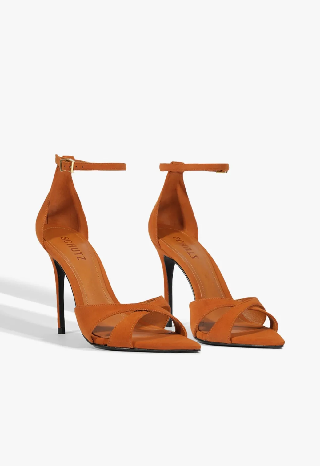 Schutz Hilda Leaf Suede Sandal