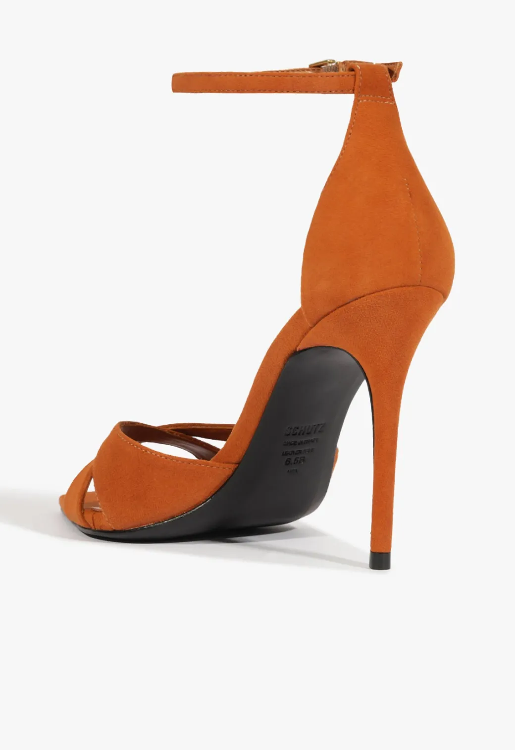 Schutz Hilda Leaf Suede Sandal