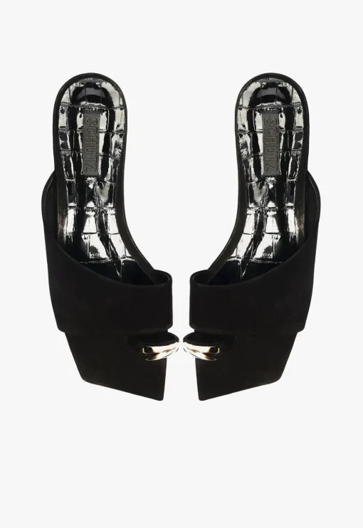 Schutz Jodie Leather Flat Sandal