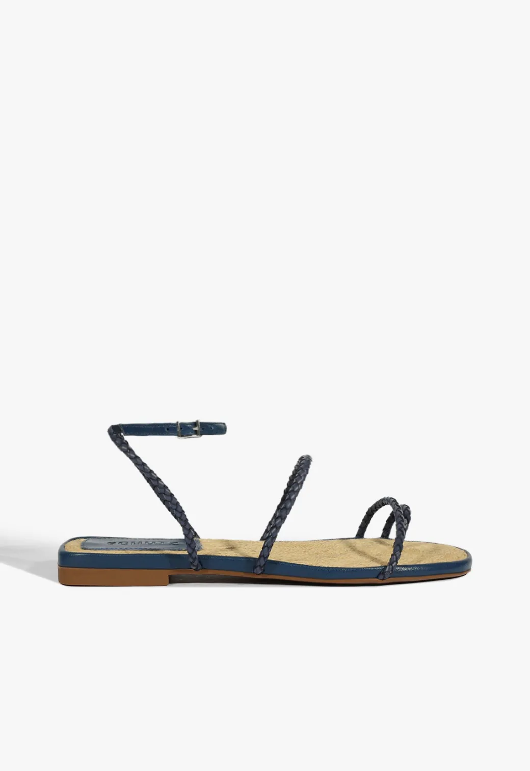 Schutz Kaya Leather Flat Sandal
