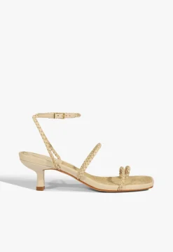 Schutz Kaya Straw Mid Sandal