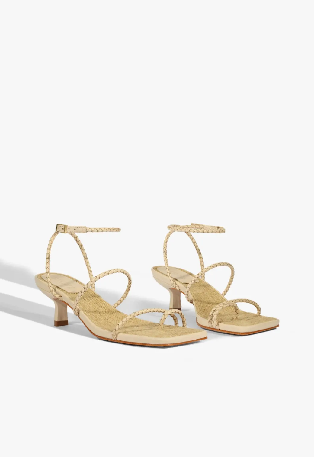 Schutz Kaya Straw Mid Sandal