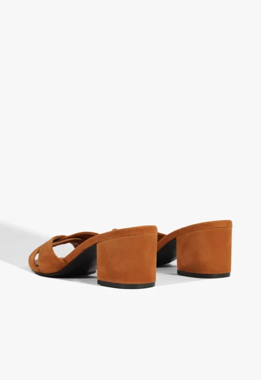 Schutz Keefa Block Mule Suede Sandal