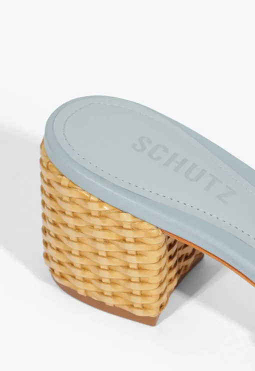 Schutz Keefa Straw Mule Sandal