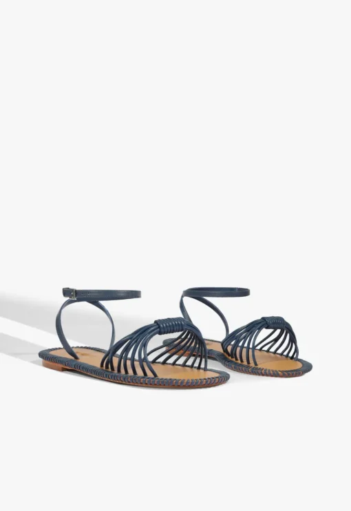 Schutz Livia Leather Flat Sandal