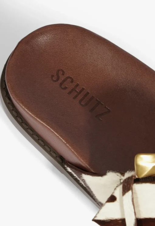 Schutz Lois Animal Print Sporty Sandal