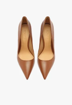 Schutz Lou High Stiletto Brown Pump