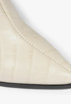 Schutz Maryana Block Crocodile-Embossed Leather Boot