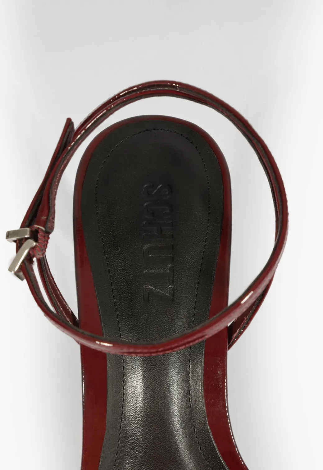 Schutz Siena Curve Mid Patent Sandal